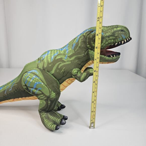 Nanco Green T-Rex Dinosaur 11" Plush Stuffie Tyrannosaurus Rex - Picture 7 of 10
